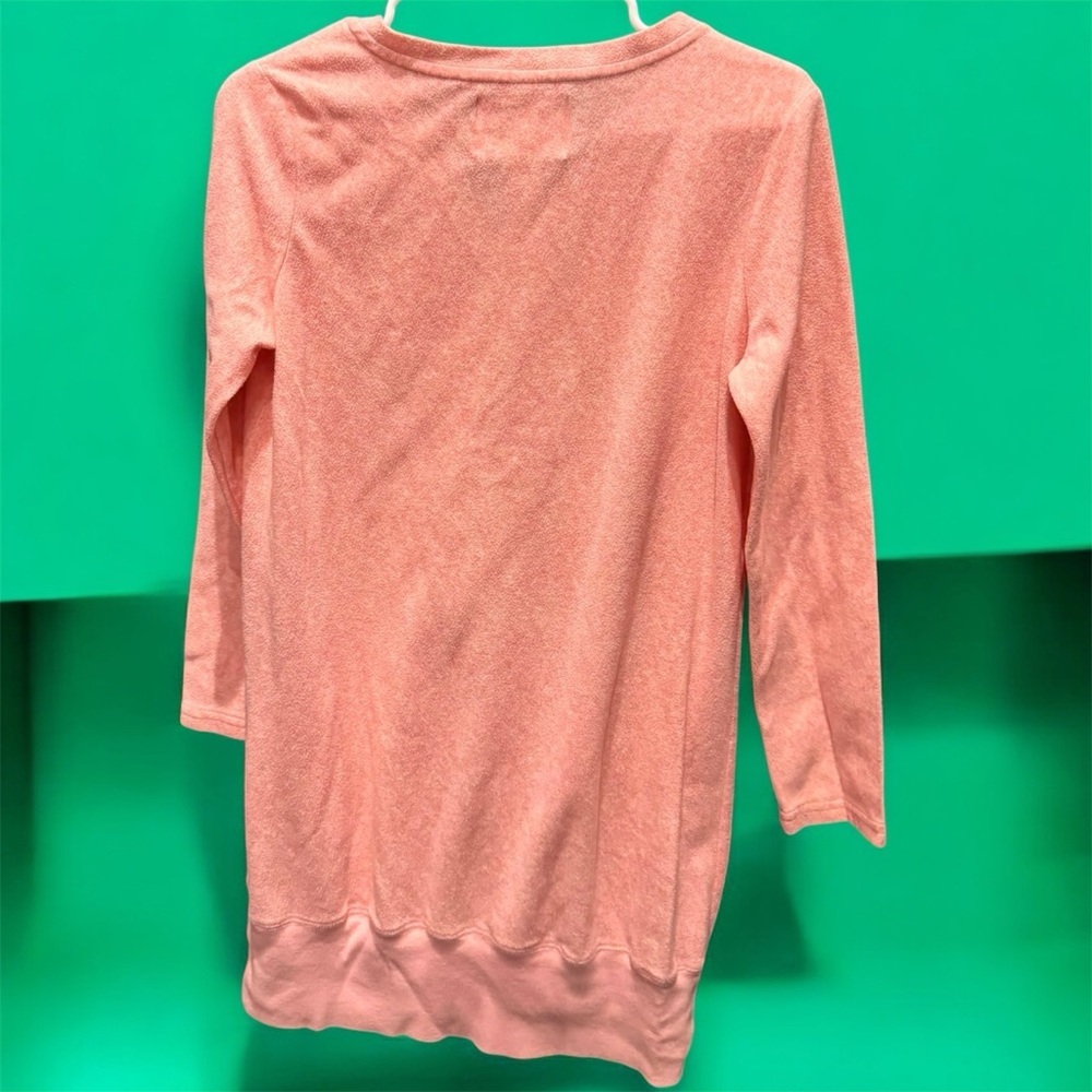 Goodnight kiss Pink V-Neck Sweater nightgown MEDIUM - Picture 2 of 6